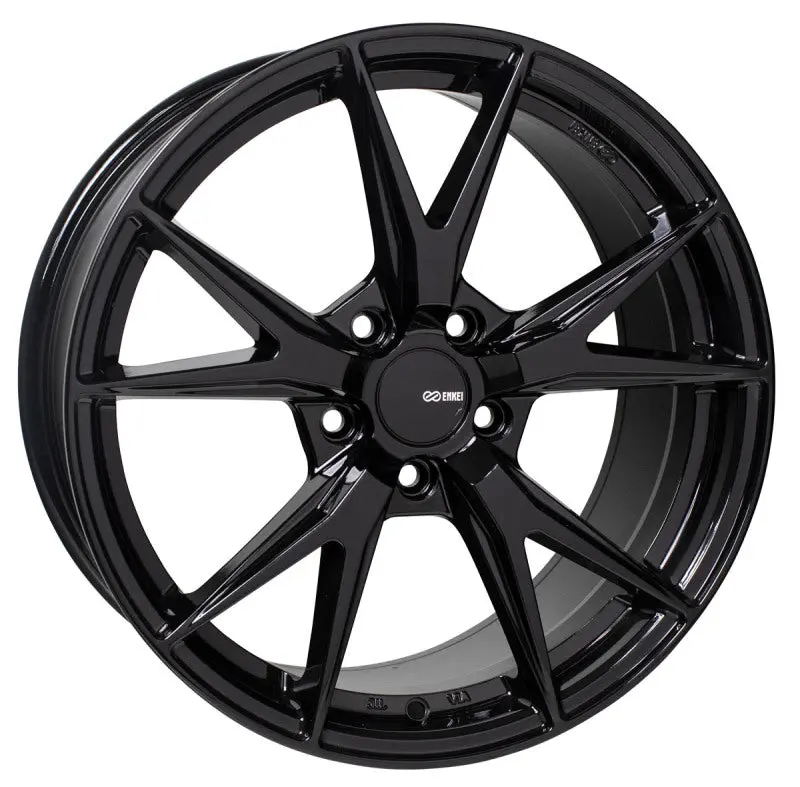 Enkei Phoenix 17x7.5 45mm Offset 5x114.3 Gloss Black Wheel