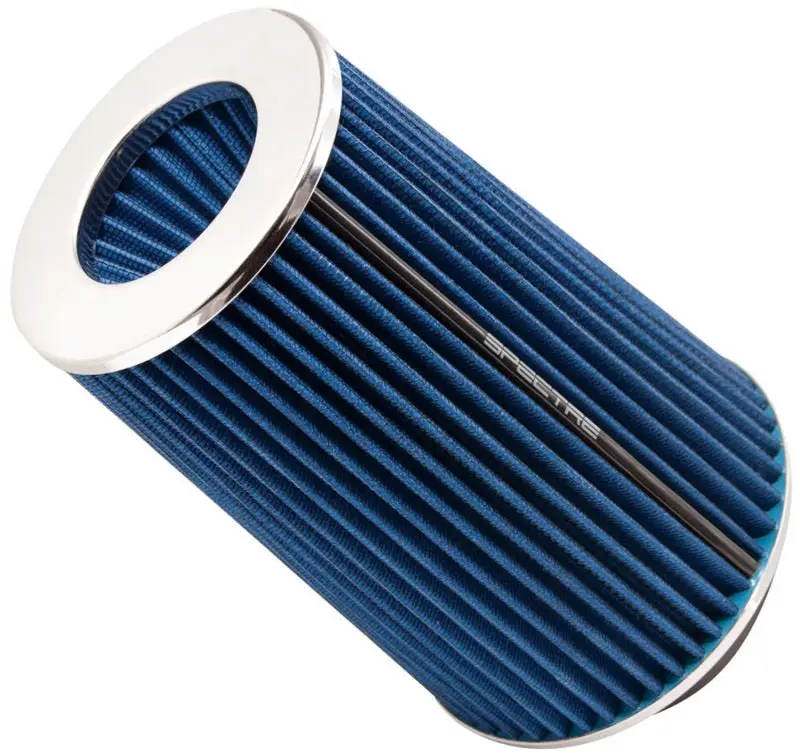 Spectre Adjustable Conical Air Filter 9.5in Tall Fits 3in 3.5in 4in Tubes Blue