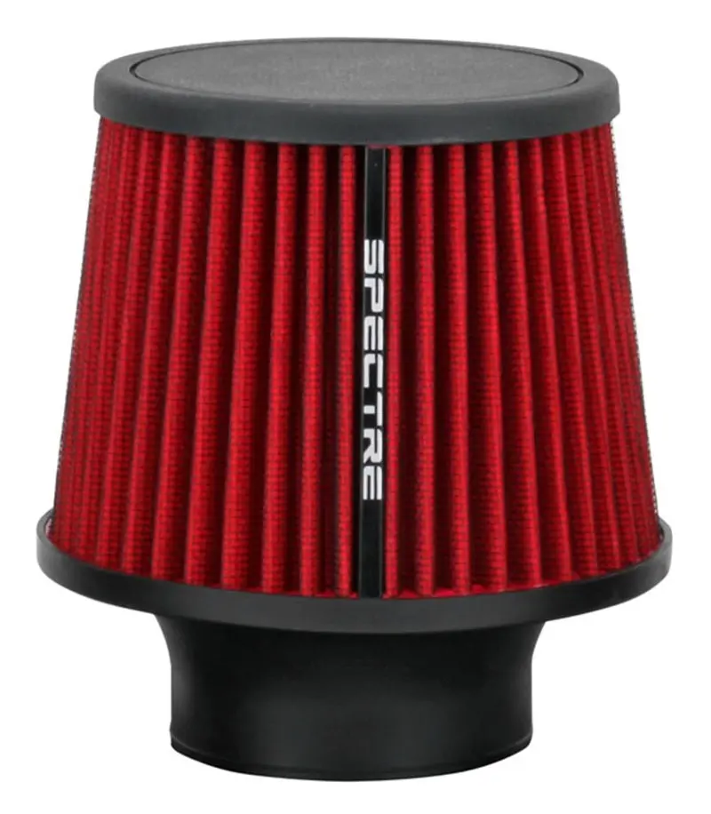 Spectre Conical Air Filter Round Tapered 3in Red High Performance Air Intake