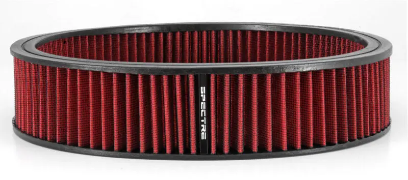 Spectre HPR Round Air Filter 14in x 3in Red High Performance