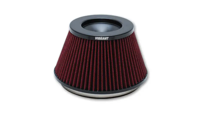 Vibrant Classic Performance Air Filter 5in OD Cone 3-5/8in Tall 6in ID Bellmouth Velocity Stack