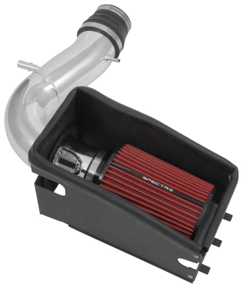 Spectre Polished Aluminum Air Intake Kit Red Filter 2011-2019 Ford Explorer 3.5L V6