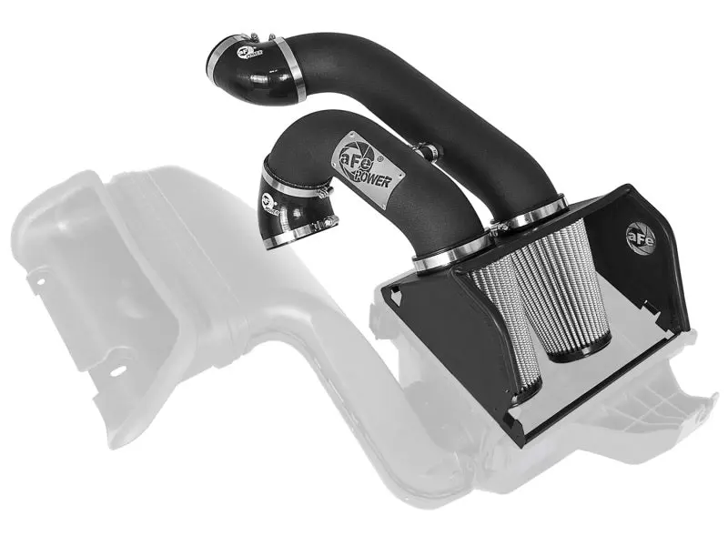 aFe MagnumFORCE 2XP Intake 3.5in Black Steel Housing Pro DRY S Filter 2017 Ford F-150 3.5L V6 Twin Turbo