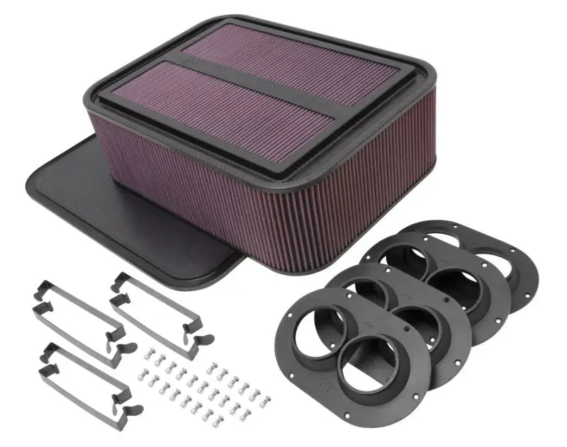 K&N Custom Racing Assembly Gen 2 Carbon Fiber Air Box Large 2.50in Air Horn K&N Engineering