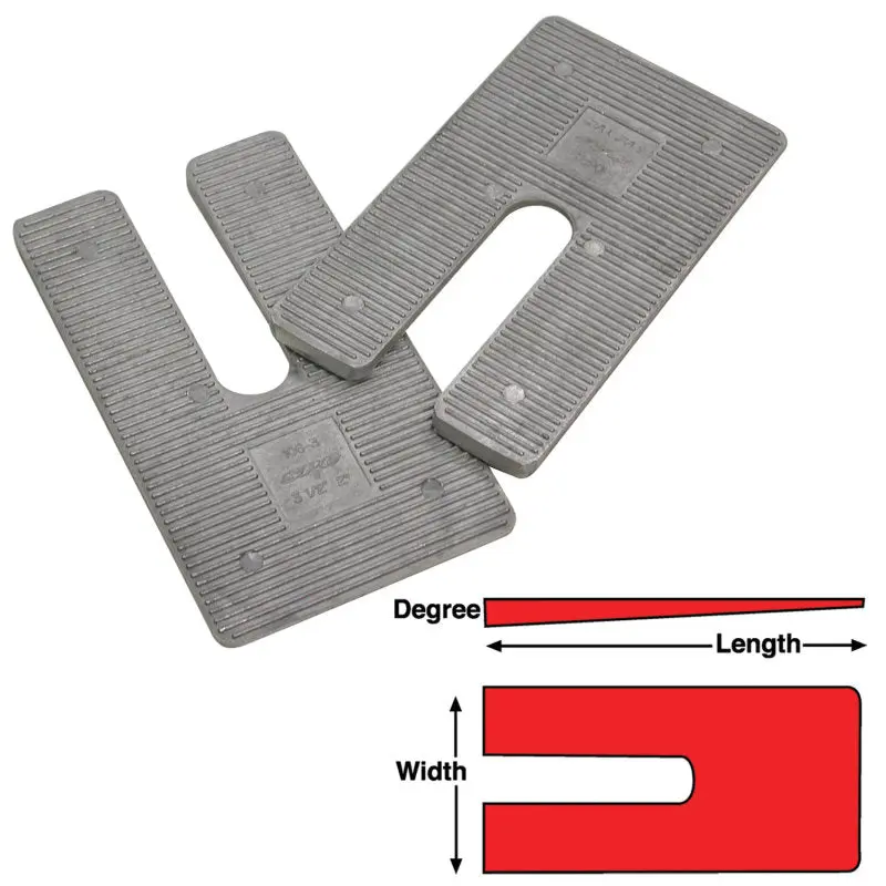 SPC Performance Aluminum Shims 4x6.5x2 Degree 6 Pack