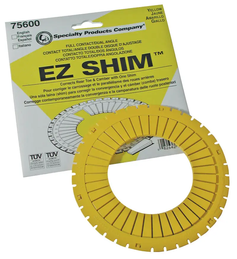 SPC Performance EZ Shim Dual Angle Camber Toe Shim Yellow Custom Adjustments