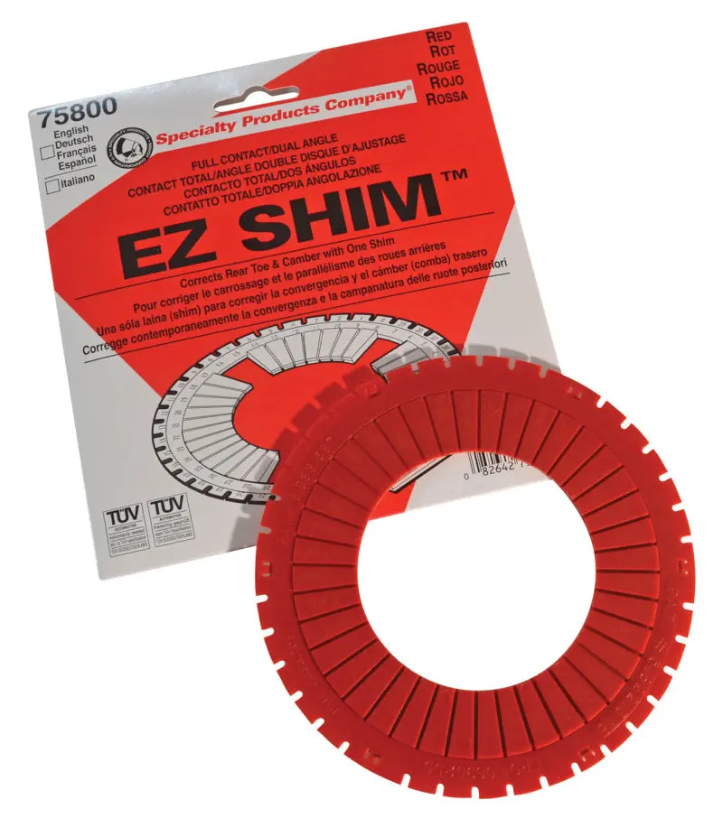 SPC Performance EZ Shim Dual Angle Camber Toe Shim Red Performance Vehicles