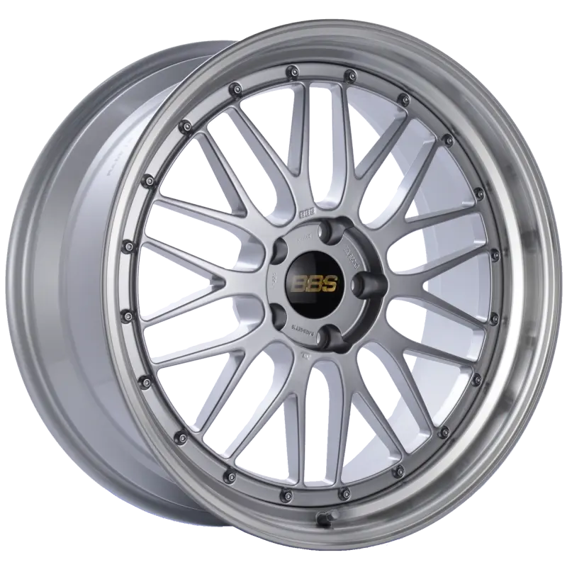 BBS LM 20x9 5x120 ET15 Diamond Silver Center Diamond Cut Lip Wheel
