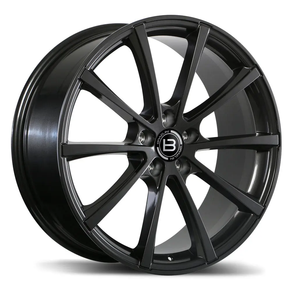 BR09 20x8.5 5x112mm +35 Offset 57.1mm Hub GM Wheels Braelin