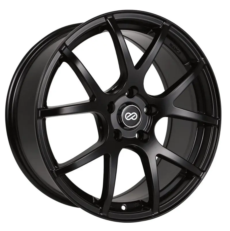 Enkei M52 18x8 5x120 Matte Black Wheel 42mm Offset 72.6mm Bore
