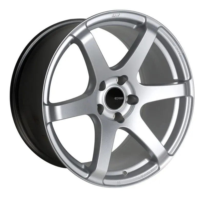 Enkei T6S 18x8 32mm Offset 5x120 Matte Silver Wheel