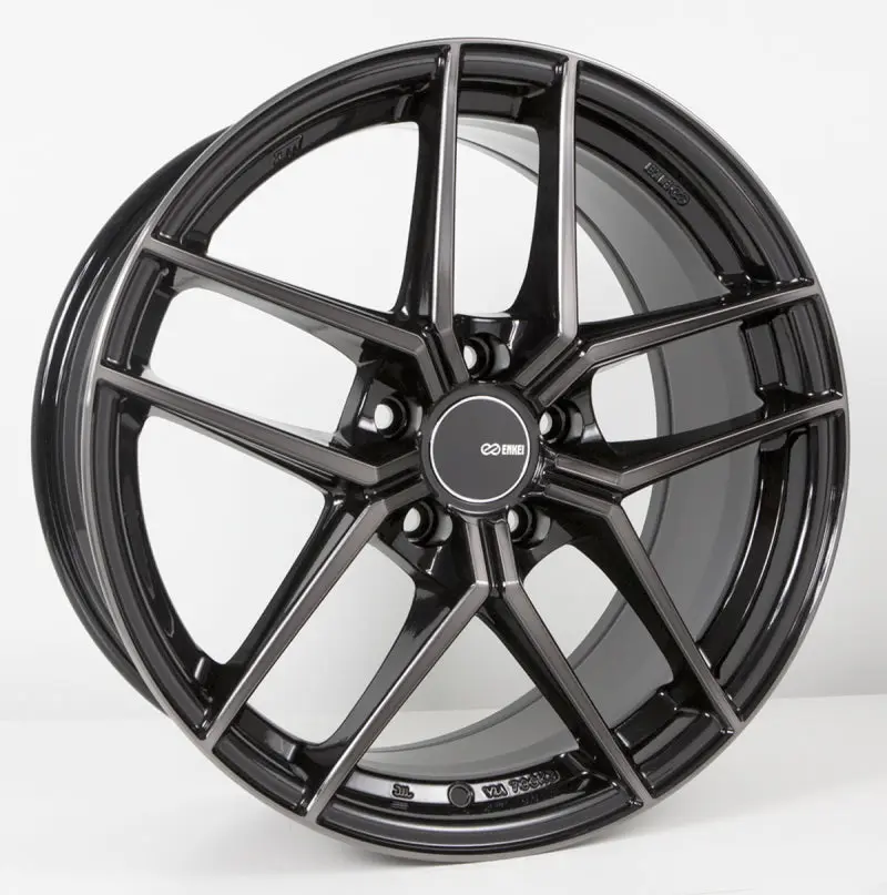 Enkei TY-5 18x9.5 5x100 45mm Offset 72.6mm Bore Pearl Black Wheel
