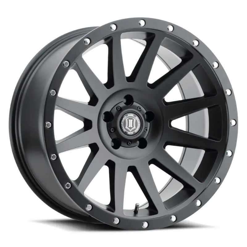 ICON Compression 20x10 5x5 -12mm Offset Satin Black Wheel 5in Backspace 71.5mm Bore