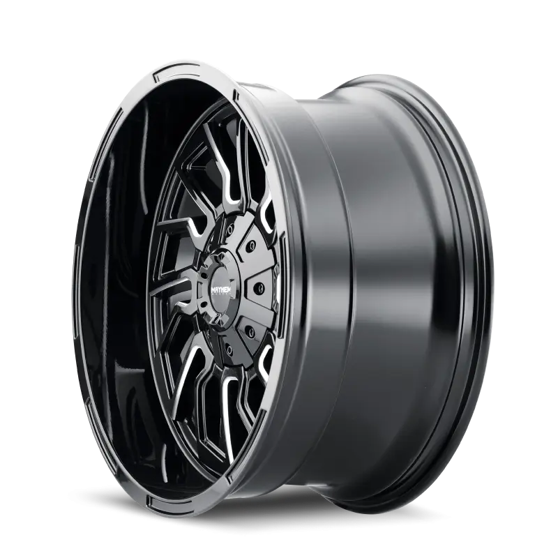 Mayhem 8111 Flywheel 20x10 Black Wheel Milled Spokes 6x135 BP -19mm Offset 106mm Hub