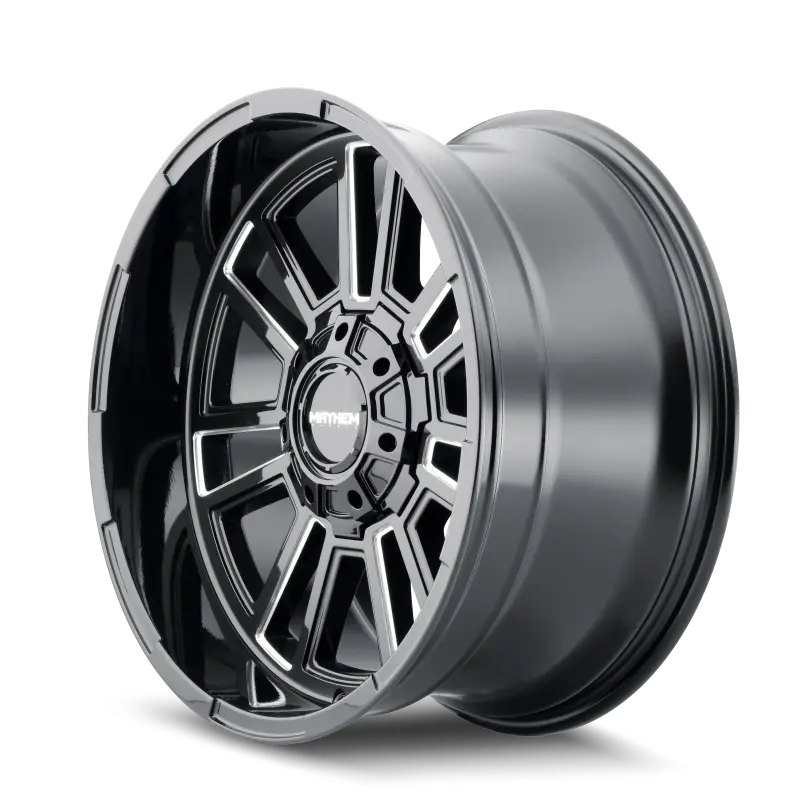 Mayhem 8115 Apollo 20x10 Black Wheel 6x135 Bolt Pattern -19mm Offset Milled Spokes