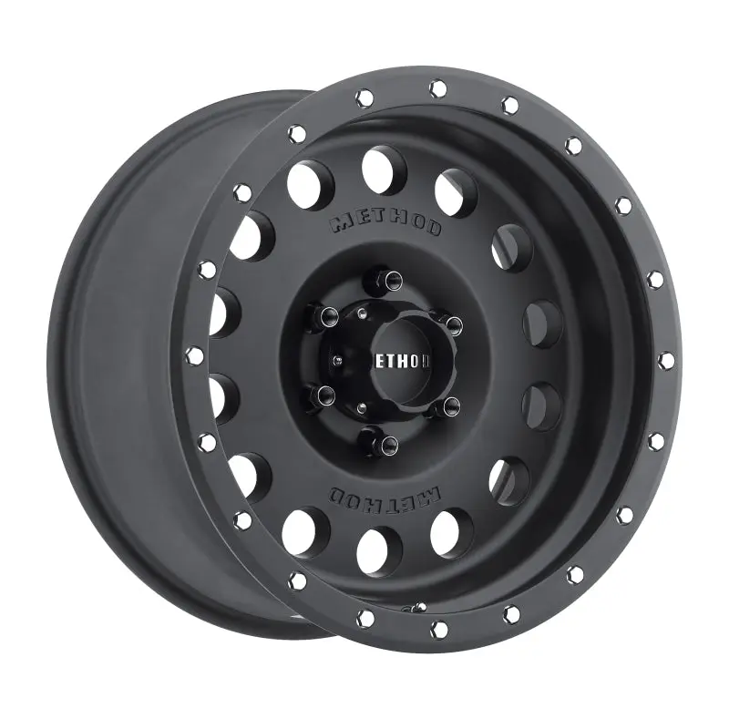 Method MR307 Hole 17x8.5 0mm Offset 6x5.5 108mm CB Matte Black Wheel Method Wheels