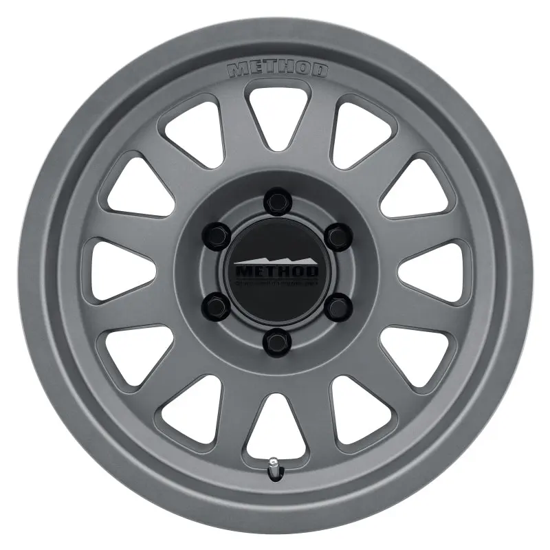 Method MR704 17x8.5 0mm Offset 8x6.5 130.81mm CB Matte Titanium Wheel Trucks and SUVs Method Wheels