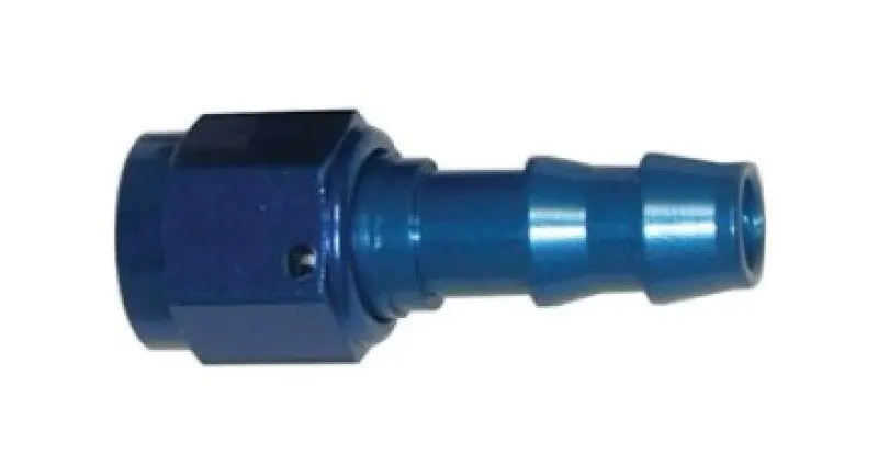 Wilwood Straight Fitting -6 Swivel to 3/8 Hose Barb Aluminum Adapter