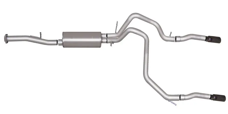 Gibson 07-12 Chevrolet Avalanche LS 5.3L 2.25in Cat-Back Dual Split Exhaust Aluminized