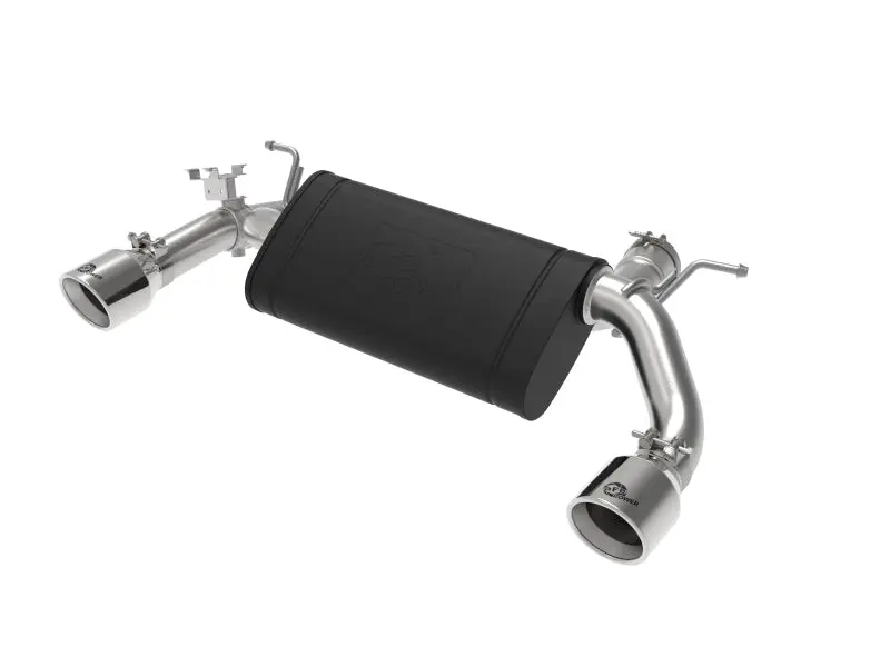 aFe MACHForce XP 3in to 2.5in 304 SS Axle-Back Exhaust Polished Tips 14-16 BMW M235i