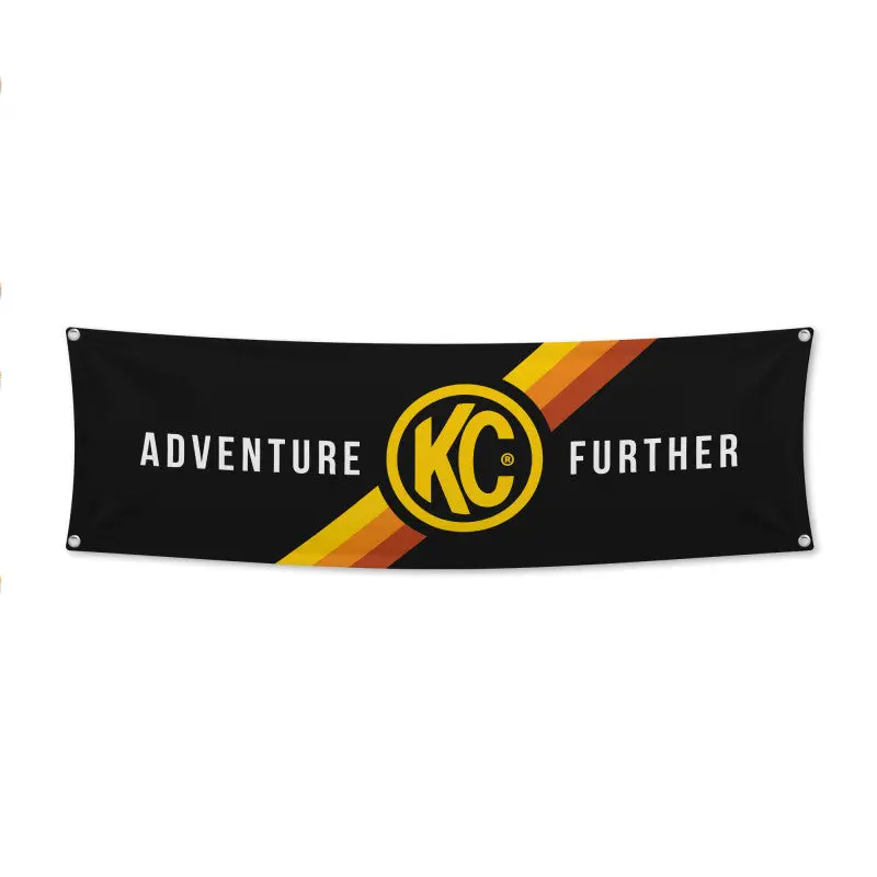 KC HiLiTES 17in x 60in Banner Black Yellow