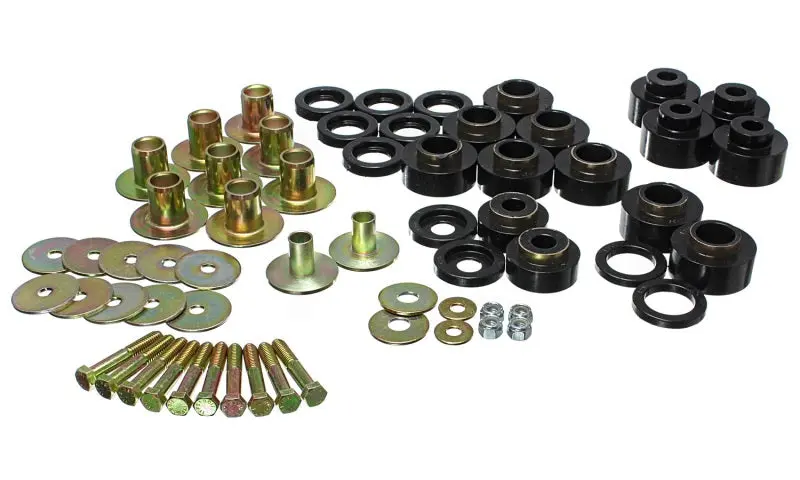 Energy Suspension 68-72 Chevy Chevelle Monte Carlo Malibu El Camino Black Body Mount Set