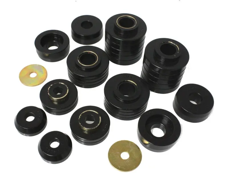 Energy Suspension 80-98 Ford F250/F350 F100/F150 F450 Black Body Mount Set