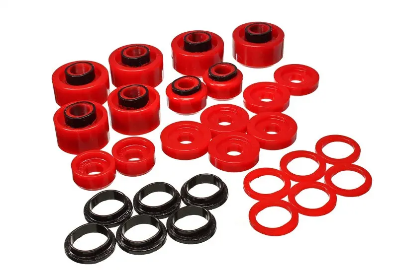 Energy Suspension 99-07 Ford F-250/F-350 Super Duty Crew Cab Red Body Mount Set
