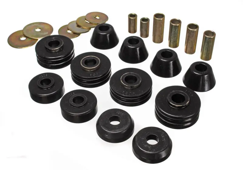 Energy Suspension GM Cab Mount Set - Black Improved Vehicle Stability