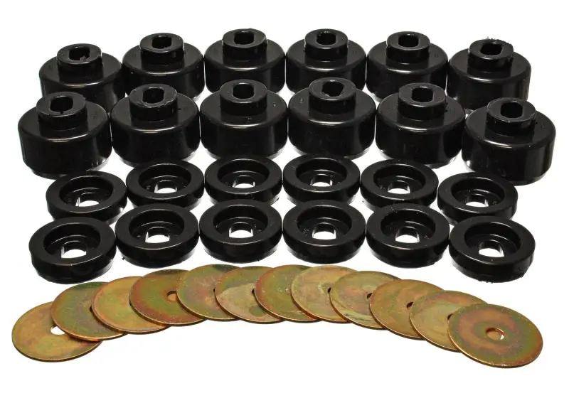 Energy Suspension Universal Black Body Mount Set Various Vehicle Applications