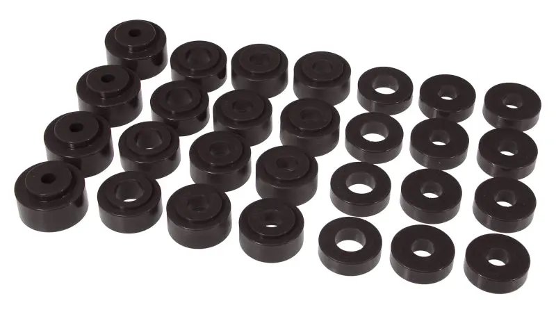 Prothane 68-72 GM Mid-Size Hardtop Body Mount Kit Black Polyurethane