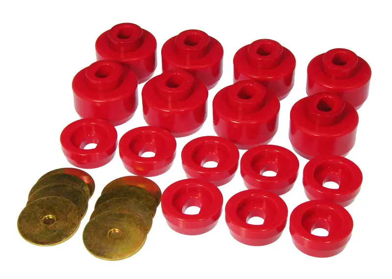 Prothane 99-06 Chevy Silverado 2WD 4WD Red Body Mount Kit