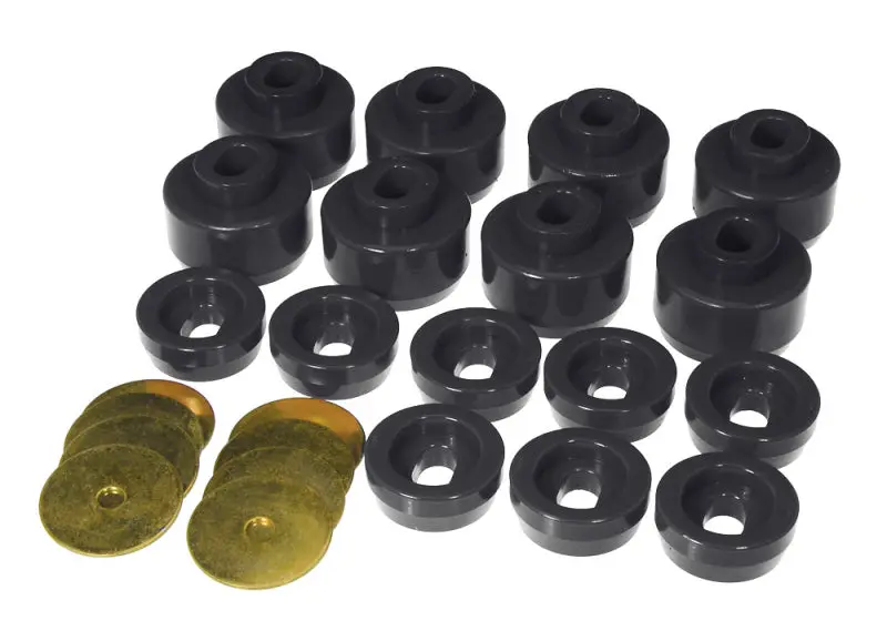 Prothane 99-06 Chevy Silverado 2WD 4WD Black Body Mount Kit