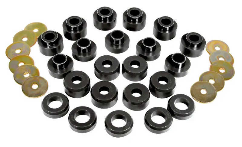 Prothane Black Body Mount Kit 1997+ Jeep TJ Wrangler