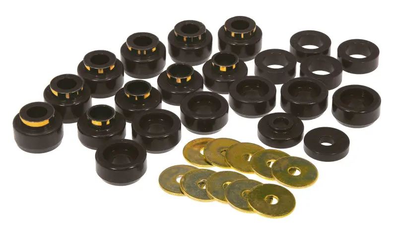 Prothane Black Body Mount Kit 87-96 Jeep Wrangler YJ