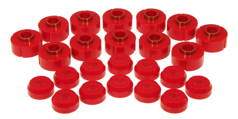 Prothane Red Body Mount Kit 63-91 Jeep Wagoneer SJ
