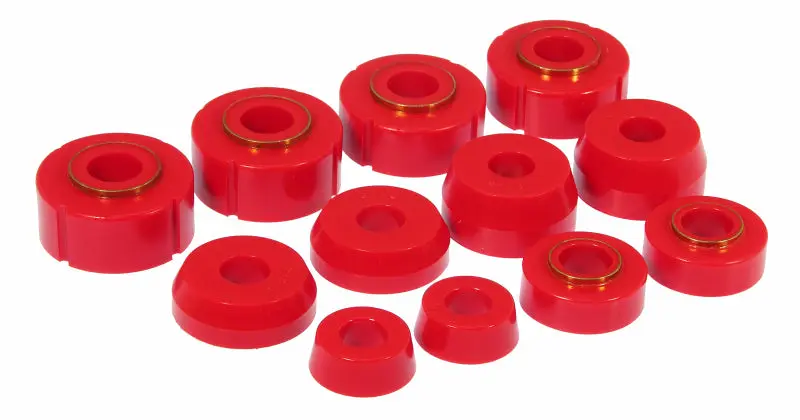 Prothane Red Body Mount Kit 66-79 Ford F100-350 4WD