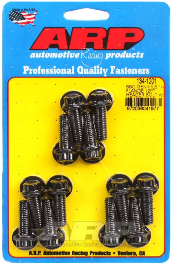 ARP SBC GENII LS 1/4 Flange 12 Point Header Bolt Kit