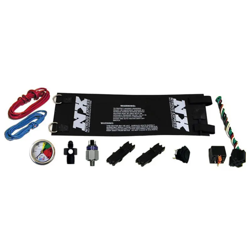 Nitrous Express Heavy Duty Fully Automatic Bottle Heater Gauge 6AN 14Amps