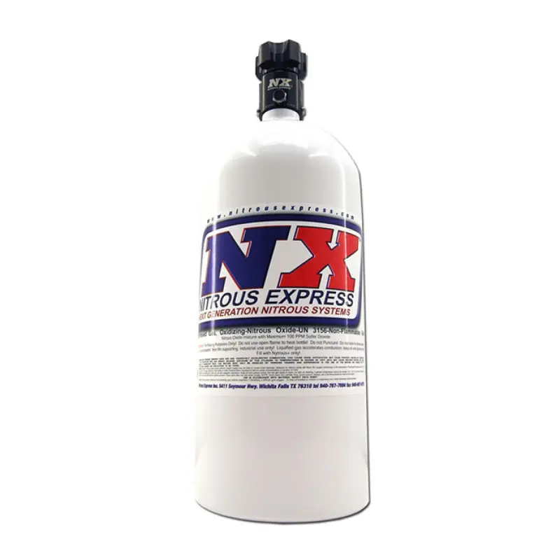 Nitrous Express 10lb Bottle Lightning 500 Valve 6.89 Dia x 20.19 Tall