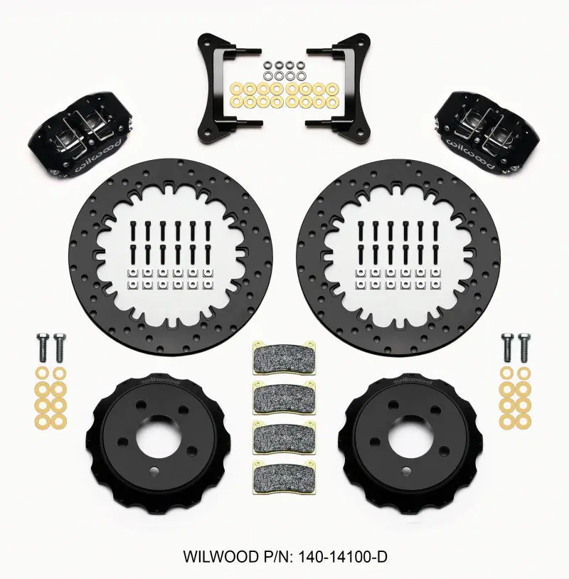 Wilwood Dynapro Radial Front Drag Brake Kit 12.90in Drilled 2015-Up Mustang