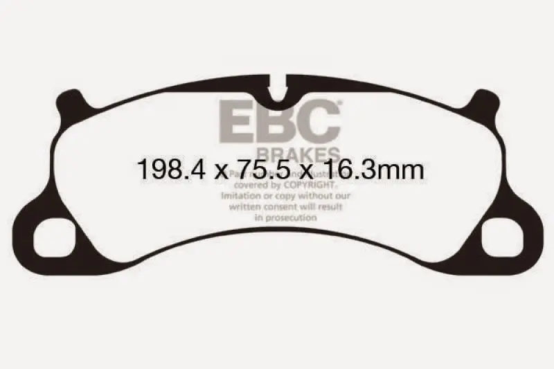 EBC Bluestuff Front Brake Pads 12-15 Porsche 911 (991) Carrera S 3.8L Cast Iron Rotor Only