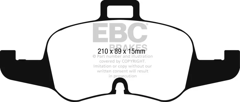 EBC Redstuff Front Brake Pads 2016+ Audi TTS Quattro 2.0L Turbo