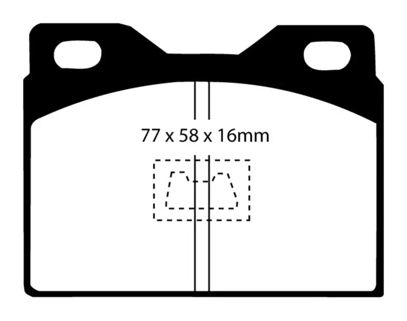EBC Redstuff Front Brake Pads 76-85 Porsche 924 2.0