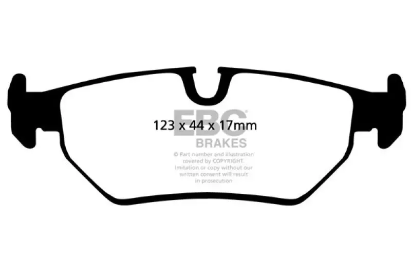 EBC Redstuff Rear Brake Pads 93-97 Aston Martin DB7 3.2 Supercharged