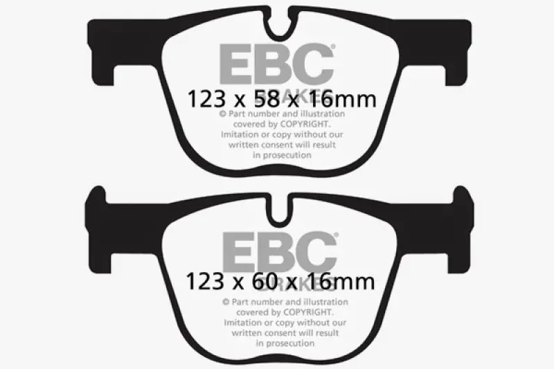 EBC Yellowstuff Rear Brake Pads 12+ BMW 335 3.0 Turbo F30 Performance