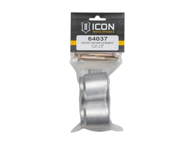 ICON 2005+ Ford F-250 F-350 2in Front Bump Stop Spacer Kit Suspension Protection
