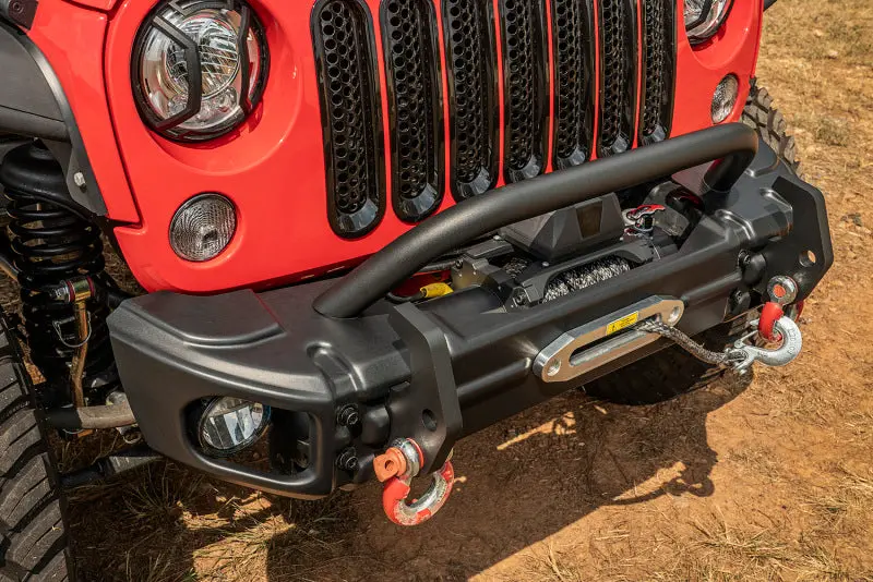 Rugged Ridge Arcus Front Bumper Tube Overrider Black Jeep JK