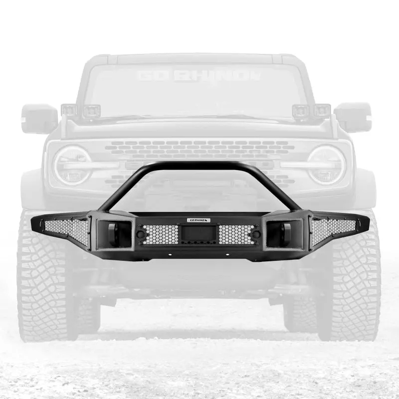 Go Rhino 21-24 Ford Bronco Rockline Full Width Front Bumper Overrider Bar
