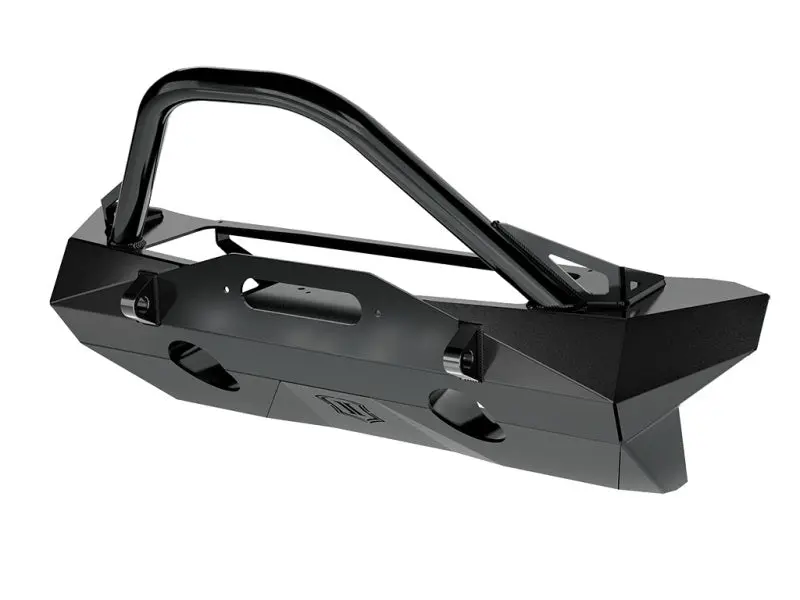 ICON 2018+ Jeep Wrangler JL 2020+ Jeep Gladiator JT Pro Recessed Impact Front Bumper Bar and Tabs